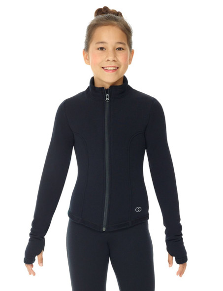 Куртка для тренировок из полартека. Цвет - черный. Арт. 24488 52